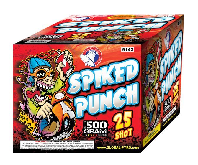 25 Shot Spiked Punch 9142 for sale at Kellners fireworks
