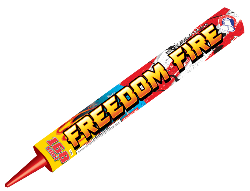 168 Shot Freedom Fire Roman Candle For Sale | Kellner's Fireworks
