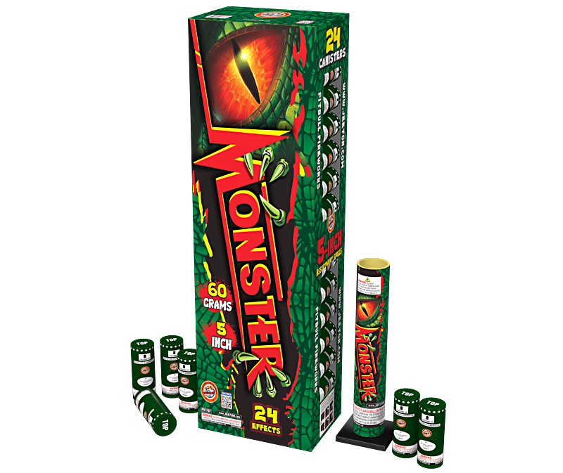 Monster 9 Inch Shells MONSTER Canister Shells For Sale | Kellner's Fireworks | Harrisville, PA
