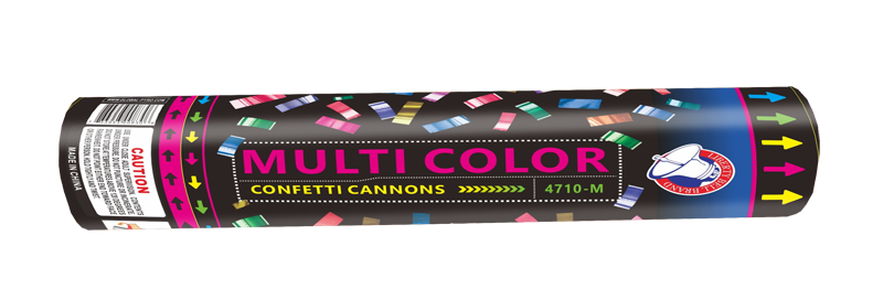 Multicolor Confetti Cannons 