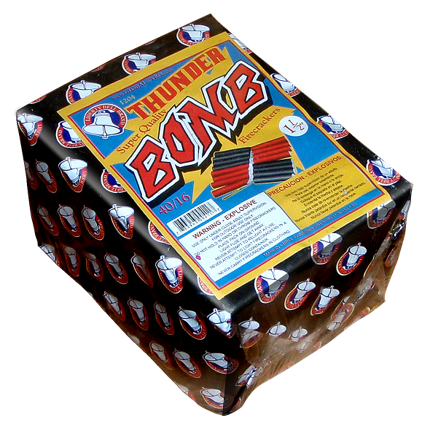 half brick of flash firecrackers