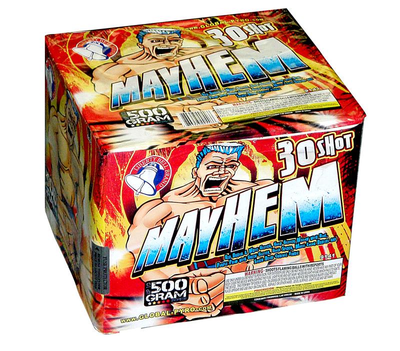 mayhem 500 gram multi shot firework