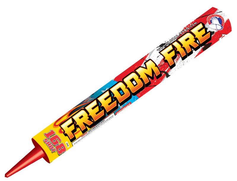 168 Shot Freedom Fire Roman Candle For Sale | Kellner's Fireworks