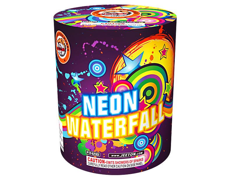 Neon Waterfall Fountain