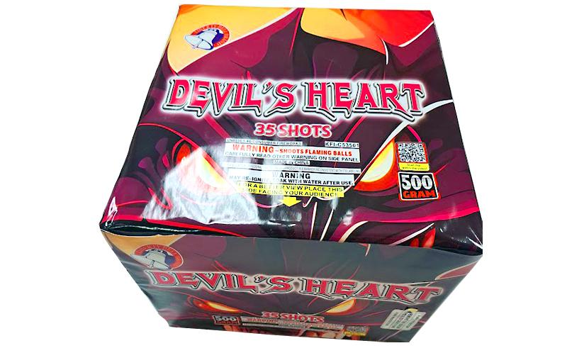 35 shot Devils Heart - multi shot aerial firework